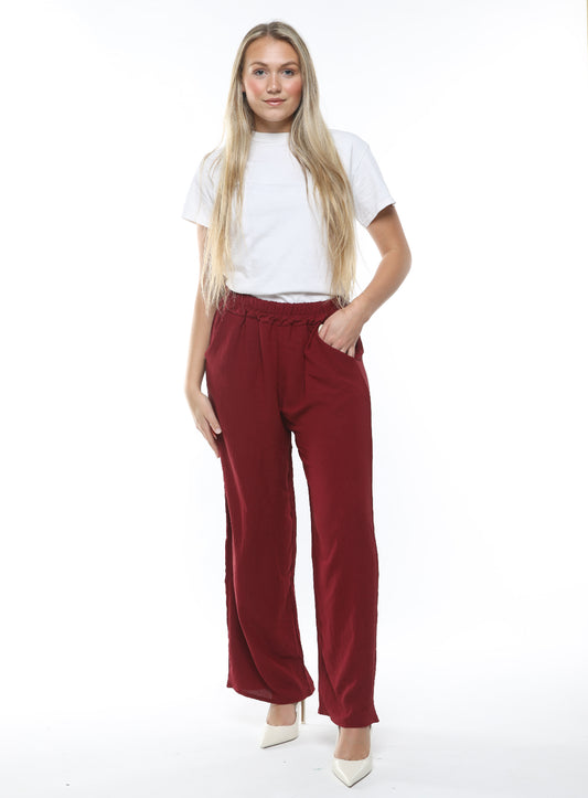 PANTALON STRETCHY BORDEAUX