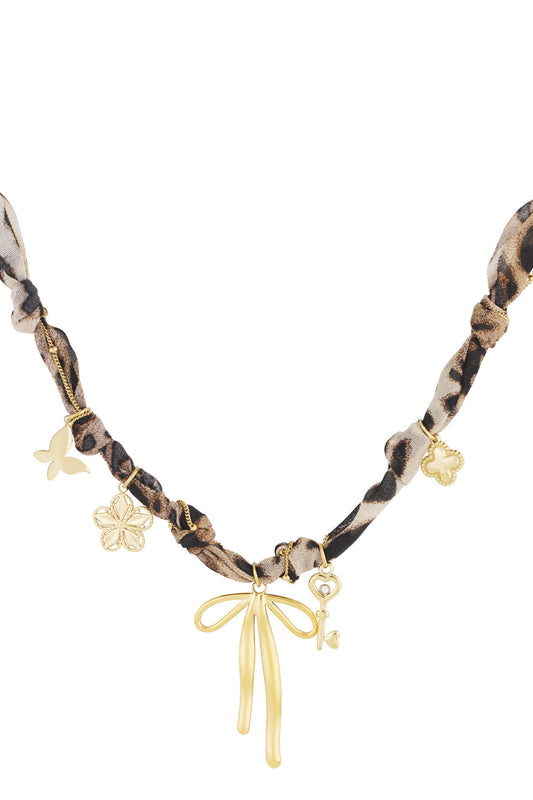 BEDELKETTING LEOPARD