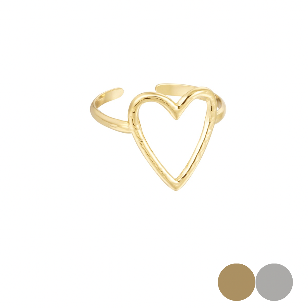 Heart ring - Golden Faves