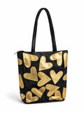 Golden Faves | Love tote 100% leer zwart