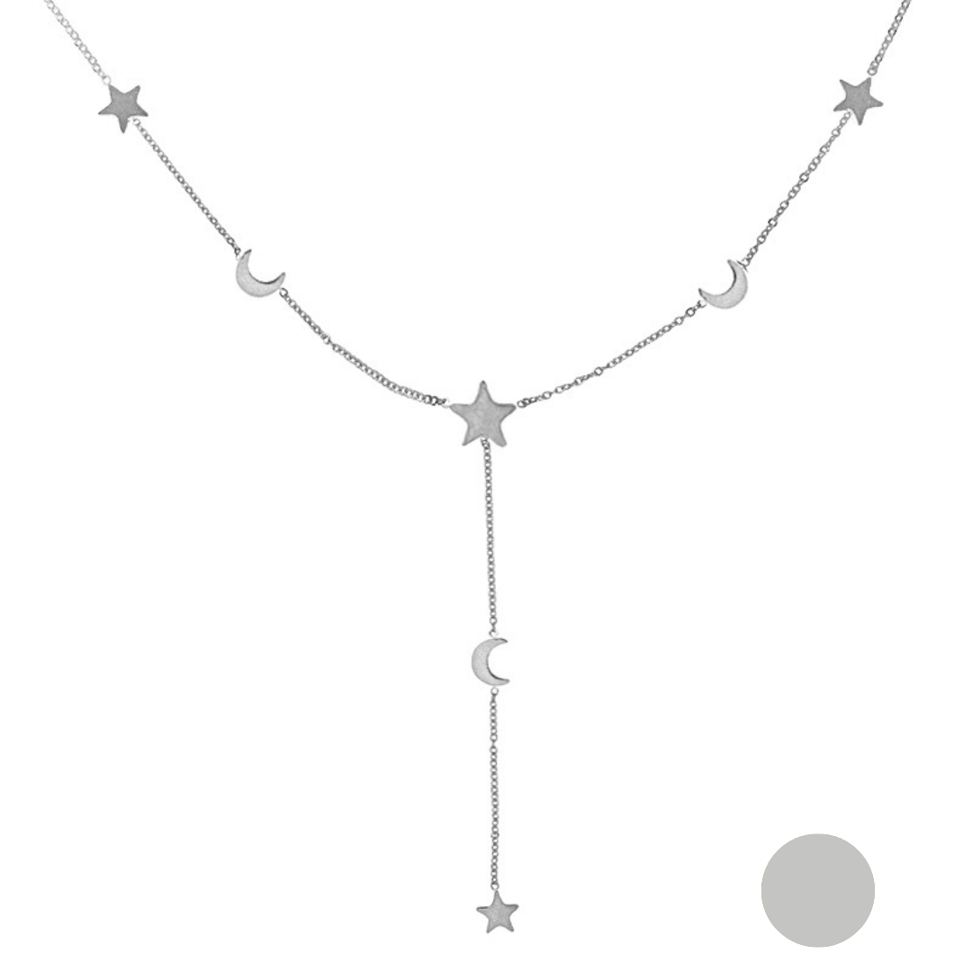 Ketting star and moon - Golden Faves